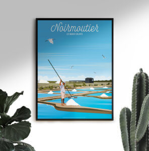vente affiche poster ile de noirmoutier marais salants